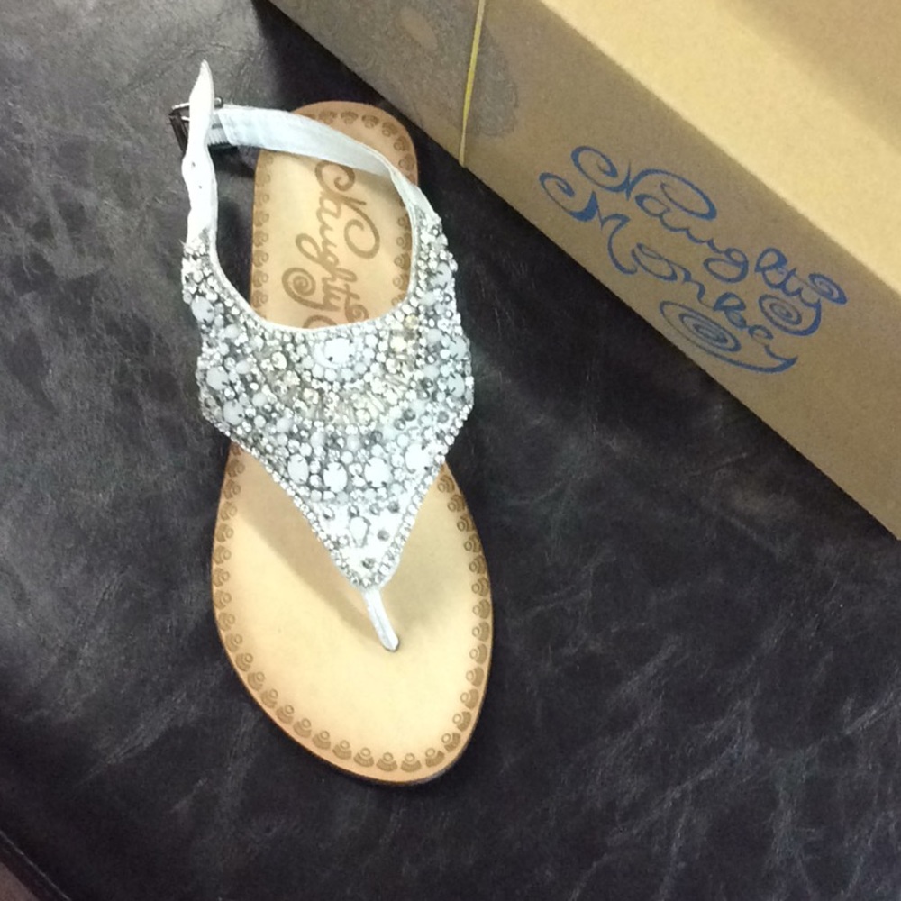 Naughty monkey bedazzled Sandal